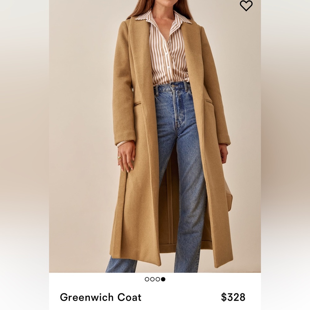Reformation Greenwich Coat size small